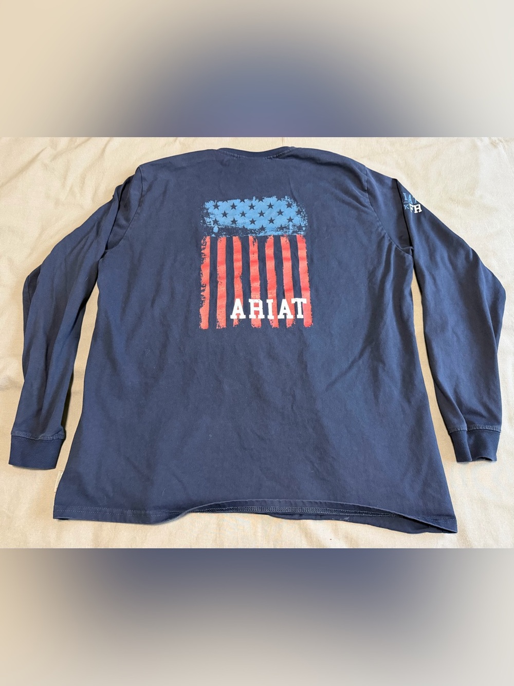 Ariat FR Mens XXL Blue Long Sleeve T Shirt Work Flame Resistant CAT 2 American